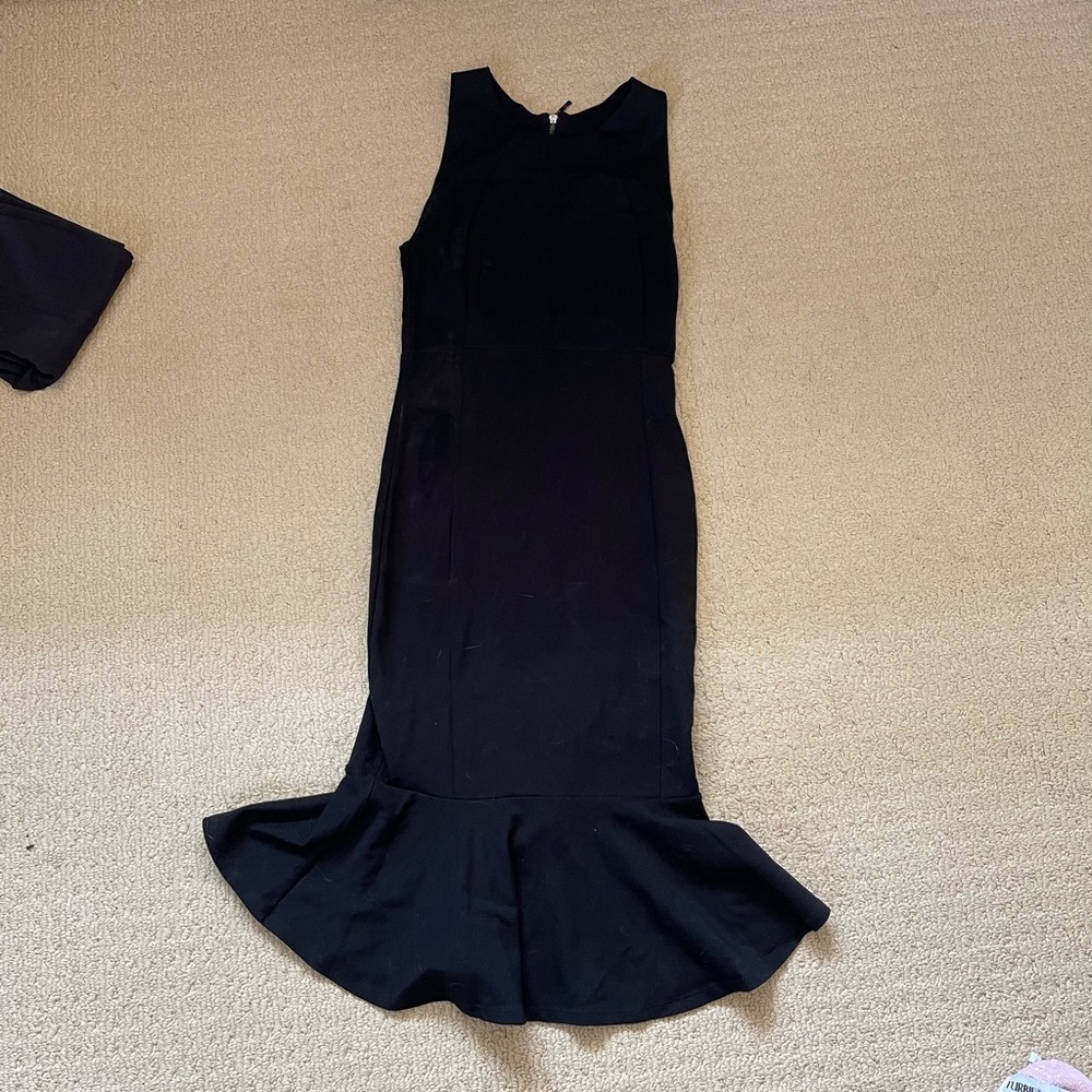 Black MIDI Trumpet dress